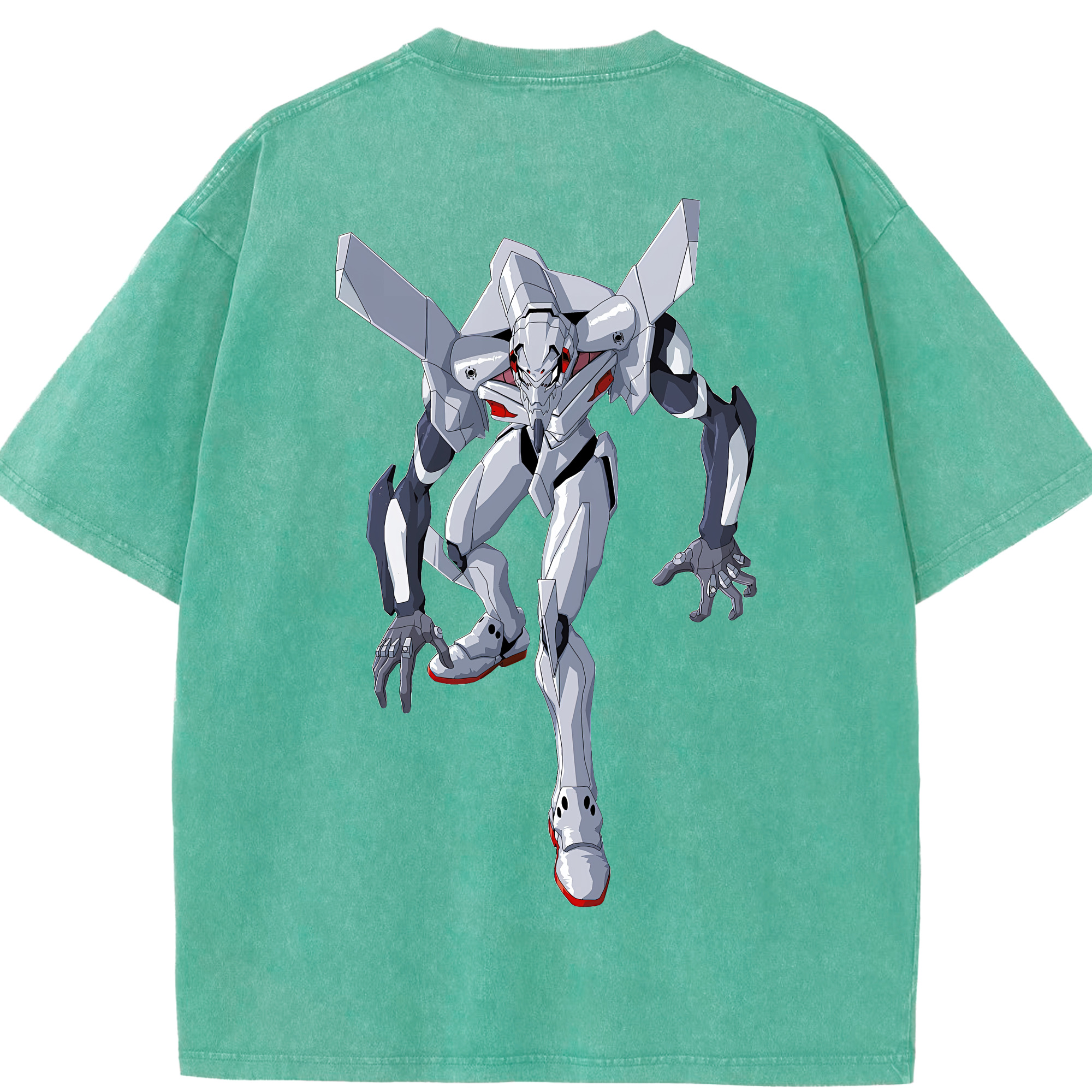 （画像用） EVA 新世紀エヴァンゲリオン 綿100% ヴィンテージ風 半袖Tシャツ（背面プリント）